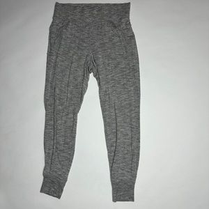 Athleta Joggers sweatpants- heather gray grey, small, soft, w/pockets, stretch S